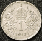 1 крона 1913 Австрия. Серебро. Монета продается в единственном экземпляре, изображенном на фото.