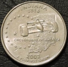 Квотер 2002 Индиана P. F-XF. На фото образец.