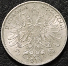 2 кроны 1913 Австрия. Серебро. Монета продается в единственном экземпляре, изображенном на фото.