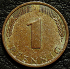 1 пфеннигов 1971 J Германия ФРГ. Монета продается в единственном экземпляре, изображенном на фото.