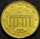 10 евроцентов Германия 2002 F. F-XF. На фото образец.