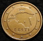 2 евроцента 2017 Эстония. Монета продается в единственном экземпляре, изображенном на фото.