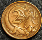2 цента 1966 Австралия. Монета продается в единственном экземпляре, изображенном на фото.