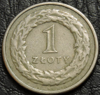 1 злотый 1991 Польша. Монета продается в единственном экземпляре, изображенном на фото.