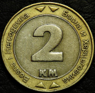 2 марки 2003 Босния и Герцеговина. Монета продается в единственном экземпляре, изображенном на фото.
