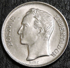 1 боливар 1967 Венесуэла. Монета продается в единственном экземпляре, изображенном на фото.