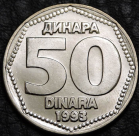 50 динаров 1993 Югославия. UNC. На фото образец.