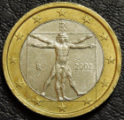 1 евро 2002 Италия. VF-XF. На фото образец.