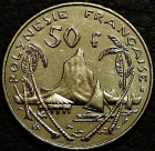 50 франков 1998 Французская Полинезия. Монета продается в единственном экземпляре, изображенном на фото.
