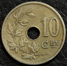 10 сантимов 1906 Бельгия BELGIË. Монета продается в единственном экземпляре, изображенном на фото.
