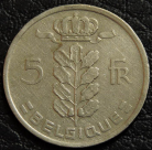 5 франков 1949 Бельгия BELGIQUE. Монета продается в единственном экземпляре, изображенном на фото.