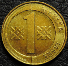 1 марка 1997 Финляндия. Монета продается в единственном экземпляре, изображенном на фото.