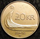 20 крон 2002 Норвегия. Монета продается в единственном экземпляре, изображенном на фото.