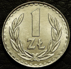 1 злотый 1984 Польша. Монета продается в единственном экземпляре, изображенном на фото.