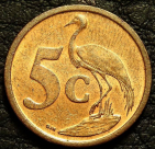 5 центов 2006 ЮАР. Монета продается в единственном экземпляре, изображенном на фото.