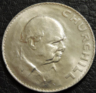 1 крона (5 шиллингов) 1965 Великобритания. Сэр Уинстон Черчилль. Монета продается в единственном экземпляре, изображенном на фото.