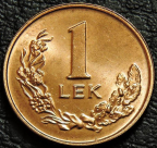 1 лек 1996 Албания. Монета продается в единственном экземпляре, изображенном на фото.