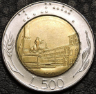 500 лир 1990 Италия. Монета продается в единственном экземпляре, изображенном на фото.
