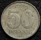 50 пфеннигов 1971 ГДР Германия. Монета продается в единственном экземпляре, изображенном на фото.