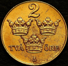 2 эре 1935 Швеция. Монета продается в единственном экземпляре, изображенном на фото.