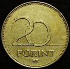 20 форинтов 1995 Венгрия. Монета продается в единственном экземпляре, изображенном на фото.