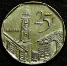 25 сентаво 2001 Куба. Монета продается в единственном экземпляре, изображенном на фото.