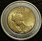200 франков 2024 Центральная Африка. VF-XF (состояние монет от хорошего до отличного). На фото образец.