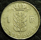 1 франк 1951 Бельгия 'BELGIQUE'. Монета продается в единственном экземпляре, изображенном на фото.