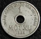1 су 1958 Вьетнам. Монета продается в единственном экземпляре, изображенном на фото.