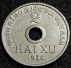 2 су 1958 Северный Вьетнам №1. Монета продается в единственном экземпляре, изображенном на фото.