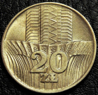 20 злотых 1974 Польша. Монета продается в единственном экземпляре, изображенном на фото.
