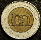 100 форинтов 1998 Венгрия. Монета продается в единственном экземпляре, изображенном на фото.