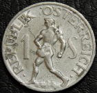 1 шиллинг 1946 Австрия. Монета продается в единственном экземпляре, изображенном на фото.