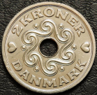 2 кроны 2007 Дания. Монета продается в единственном экземпляре, изображенном на фото.