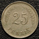 25 пенни 1937 Финляндия. Монета продается в единственном экземпляре, изображенном на фото.