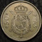 50 песет 1975 (80) Испания. Монета продается в единственном экземпляре, изображенном на фото.