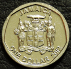 1 доллар 2012 Ямайка. Монета продается в единственном экземпляре, изображенном на фото.