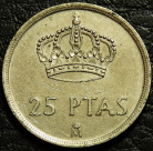 25 песет 1982 Испания. Монета продается в единственном экземпляре, изображенном на фото.