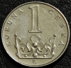 1 крона 1997 Чехия. Монета продается в единственном экземпляре, изображенном на фото.