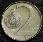 2 кроны 2007 Чехия. Монета продается в единственном экземпляре, изображенном на фото.