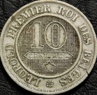 10 сантимов 1862 Бельгия. Монета продается в единственном экземпляре, изображенном на фото.