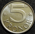 5 крон 2009 Швеция. Монета продается в единственном экземпляре, изображенном на фото.