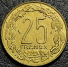 25 франков 1992 Центральная Африка. Монета продается в единственном экземпляре, изображенном на фото.