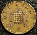 1 пенни 1989 Великобритания. Монета продается в единственном экземпляре, изображенном на фото.