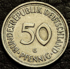 50 пфеннигов 1984 G Германия ФРГ. Монета продается в единственном экземпляре, изображенном на фото.