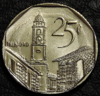 25 сентаво 2008 Куба. VF-XF. На фото образец.