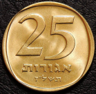 25 агорот 1977 Израиль. Бронза. Монета продается в единственном экземпляре, изображенном на фото.
