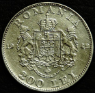 200 леев 1942 Румыния. Серебро №2. Монета продается в единственном экземпляре, изображенном на фото.