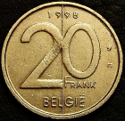 20 франков 1998 Бельгия BELGIE. Монета продается в единственном экземпляре, изображенном на фото.