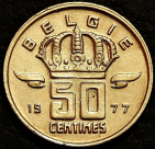 50 сантимов 1977 Бельгия BELGIE. Монета продается в единственном экземпляре, изображенном на фото.